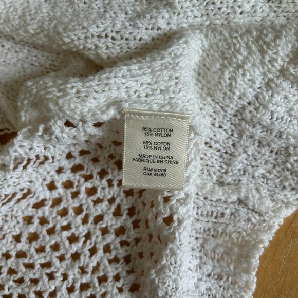 Rebecca Taylor Cardigan Sweater Small Crochet Open Knit Lightweight Boho Chic - Picture 5 of 7